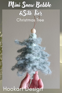 Mini Snow Bobble &Silk Tier Christmas Tree