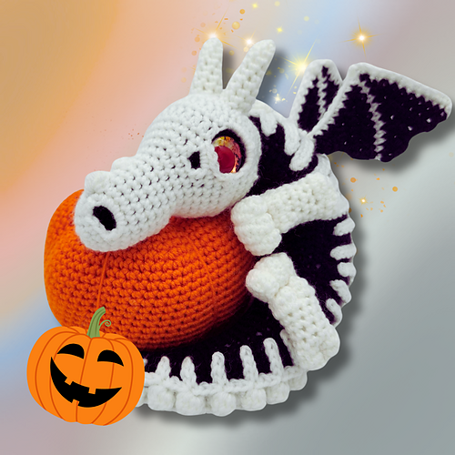 Skeleton Pumpkin Dragon