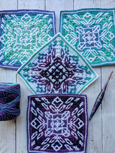 Blooming Dusk Mosaic Square photo 2