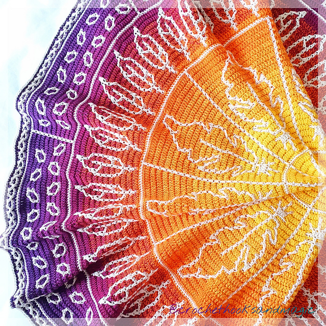 Ravelry Mosaic Feathers pattern by Crochet Hooks and Magic