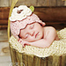 Strawberry Blossom Baby Hat pattern 