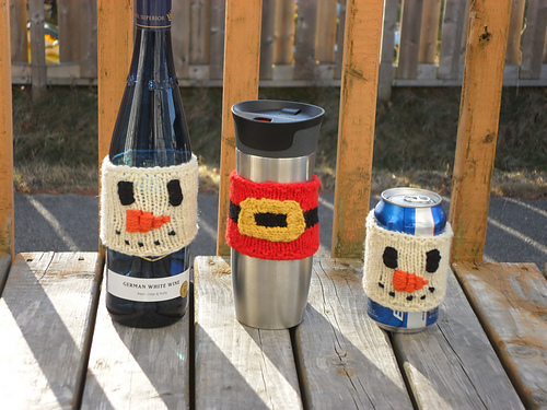 Snowman And Santa Cup Cozy photo 1