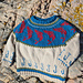 Jumping Salmon Sweater pattern 
