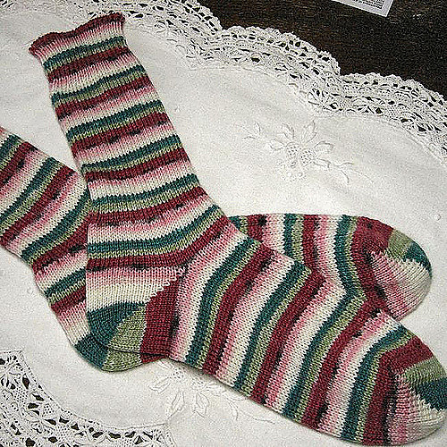 Ravelry CSM Ribbed Socks pattern by Candy Wheatcroft