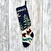 Bears at Midnight Christmas Stocking pattern 