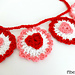 Ruffle Heart Garland pattern 