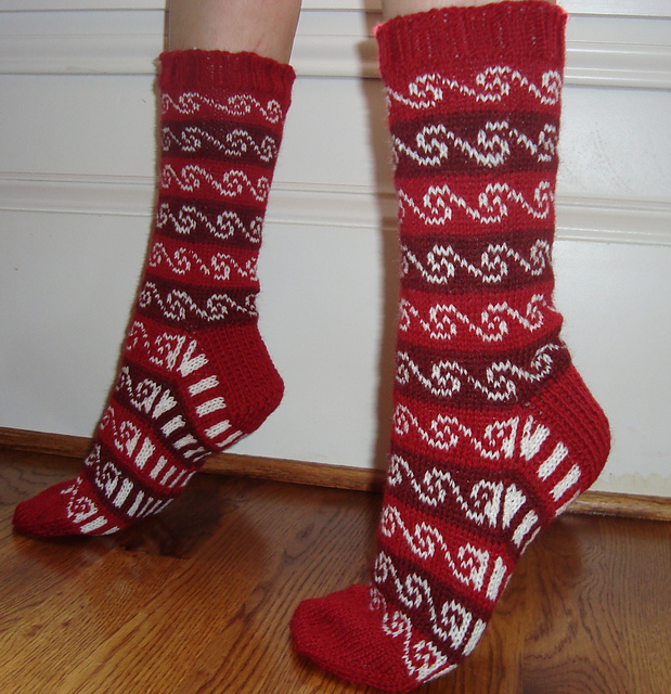 crimson bliss socks