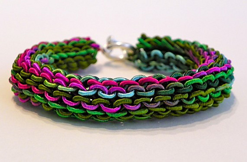 Fiber Bling Knit Bracelet photo 2