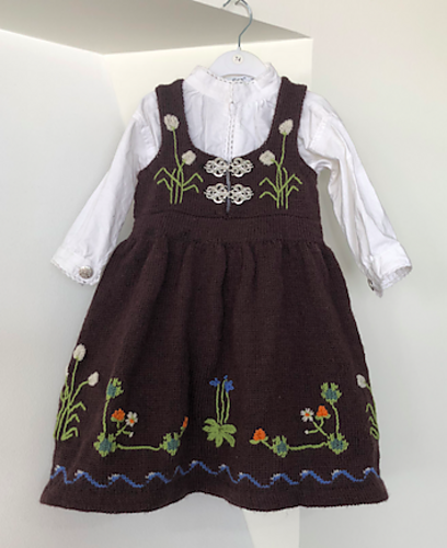 Stor Senja-inspirert Festdrakt 3-8 år - IngriPingri- Design laget av Ingrid Gamst