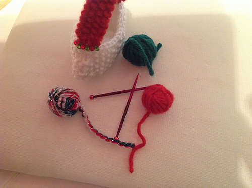 Christmas Knitting Basket Ornament photo 4