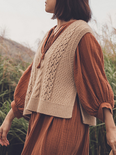 トップス RANCLIC loop yarn knit gilet RANCLIC loop yarn knit gilet
