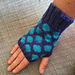 Polka Dot Fingerless Mitts pattern