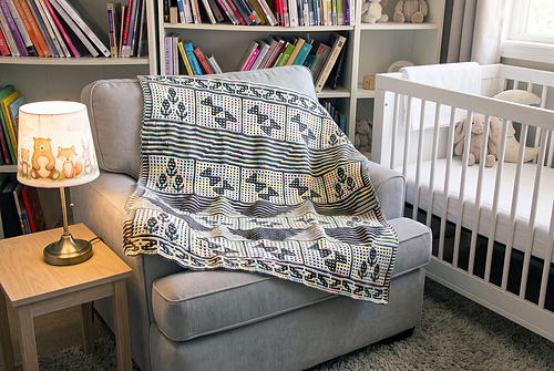Butterflies Mosaic Baby Afghan