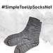 #SimpleToeUpSocksNo1 pattern 