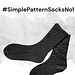 #SimplePatternSocksNo1 pattern 