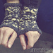 Damask Arm Warmers pattern 