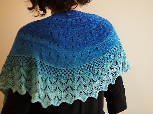 My Reyna shawl, gone off pattern as I have too much yarn. Need some ...