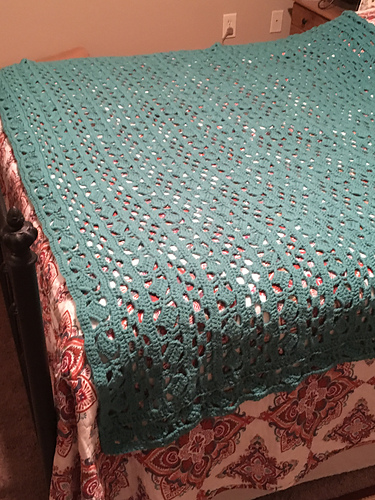 Lace Pattern Afghan photo 2