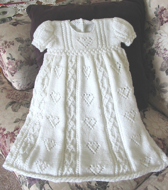 Kisses Christening Gown Set pattern 