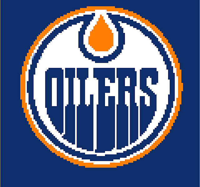 Ravelry Small Edmonton Oilers Blanket pattern by Erin Swan