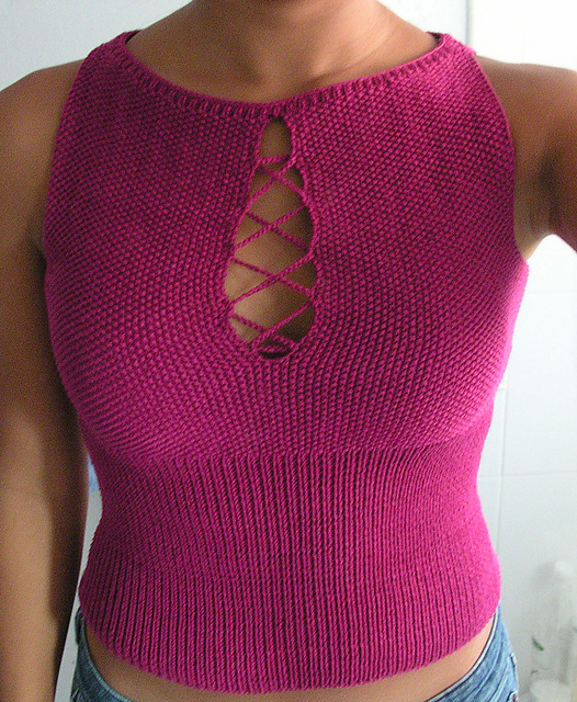 Ravelry 05 Sleeveless Top pattern by Gabrielle Hamill