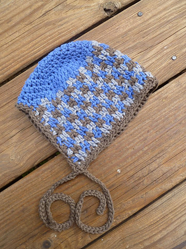 Ravelry: Side Step Baby Bonnet pattern by Crochet by Jennifer