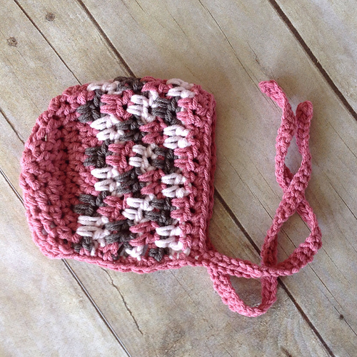 Ravelry: Side Step Baby Bonnet pattern by Crochet by Jennifer