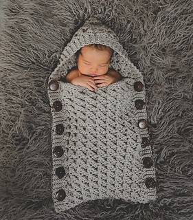 Windchill Hooded Button Up Baby Cocoon Pattern By Crochet By Jennifer