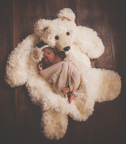 Faux Bear Skin Nursery Rug - Crochet by Jennifer