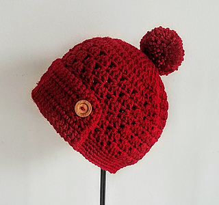 crochet pom pom hat pattern