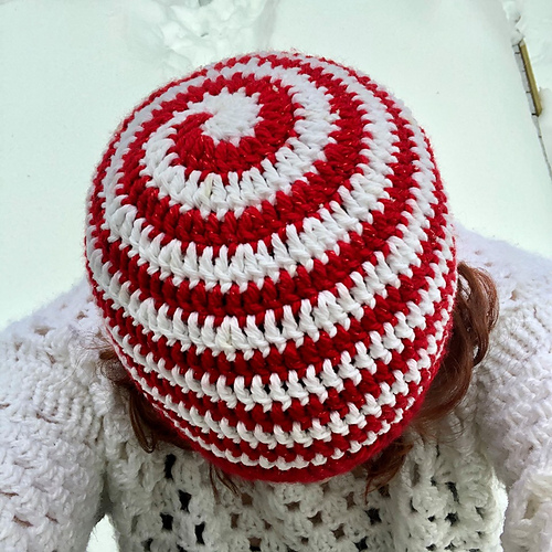Crochet peppermynte-snurrehue - Jenney Cavagnaro