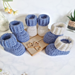 Ridged Cuff Baby Booties pattern 