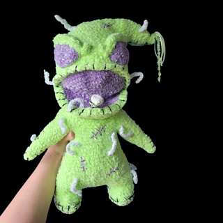 Made double stranded holding chenille with cozy from lion brand glow yarns