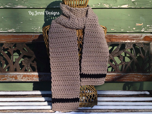 Men's Chunky Stripe Scarf photo 1