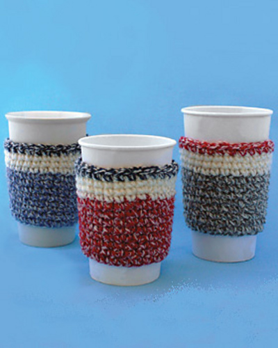 Work Sock Cup Cozy (crochet) photo 1