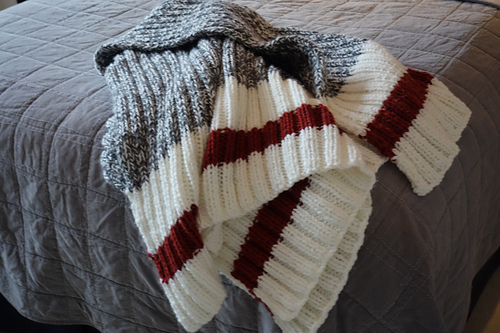 Sock Monkey Cabin Blanket photo 3
