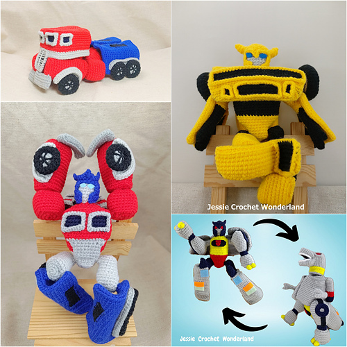 Ravelry: Transformers Optimus Prime pattern by Jessie Lin