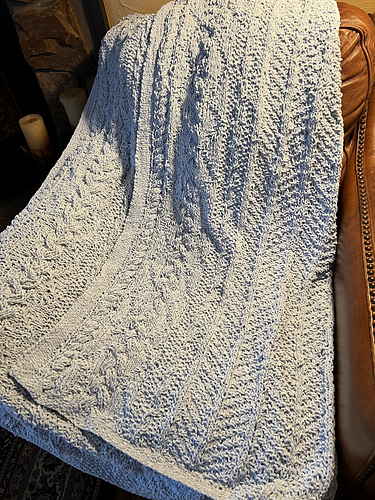 Arrowhead Aran Blanket