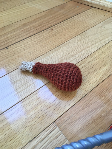 Ravelry: Chicken Drumstick Baby Rattle pattern by Lykoi Kittens