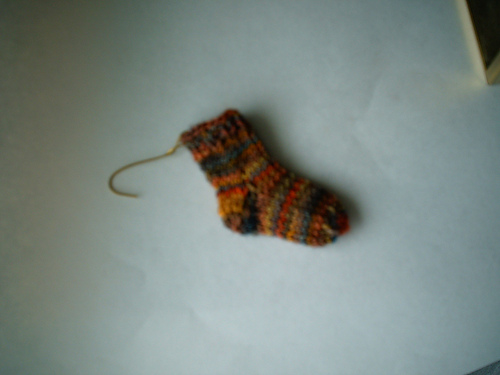 Better Pic of Mini Sock Ornament