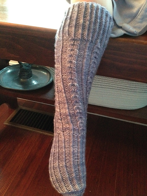 Ravelry: Cabled Socks pattern by Debbie Bliss