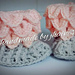 Crocodile baby booties pattern