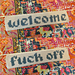 Welcome / Fuck Off Banner Tapestry Crochet pattern 