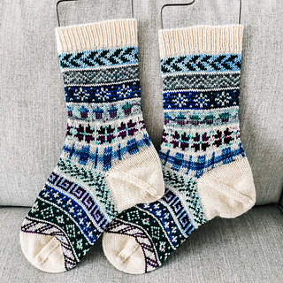 Ravelry: Advent Socks 2019 pattern by Natalie Sheldon