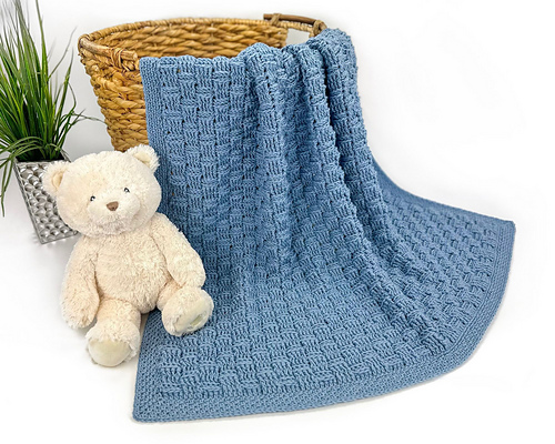 Basketweave Stitch Blanket