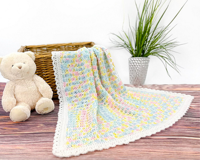 Ravelry Beginner Baby Blanket pattern by Jo Edwards