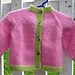 Two-Color Baby Cardigan pattern 