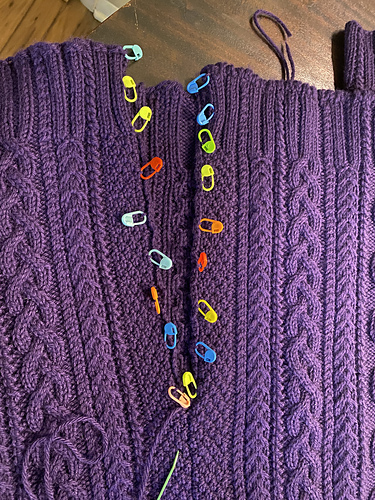 Started knitting about a year ago and just finished my second sweater ...