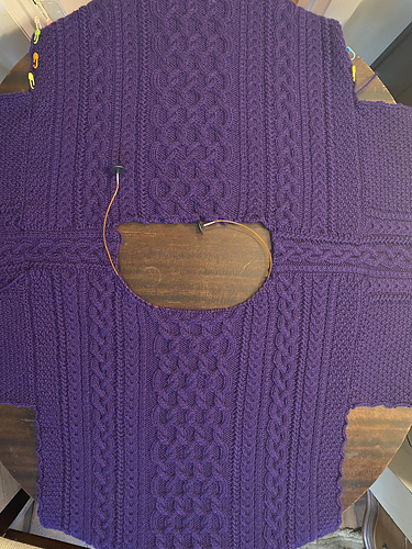 Started knitting about a year ago and just finished my second sweater ...