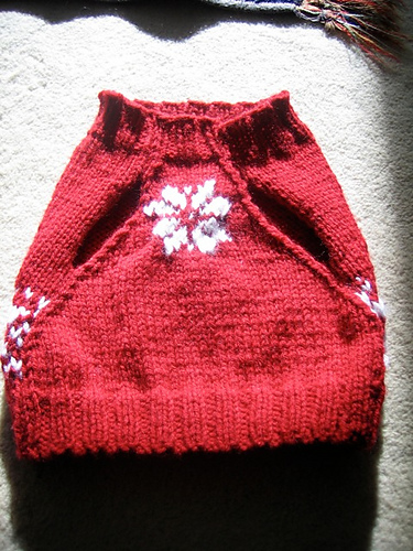 Snowflake Dog Sweater photo 6
